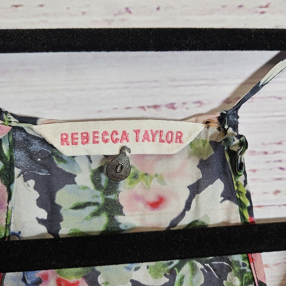 Rebecca Taylor silk floral cami blouse - Picture 6 of 14